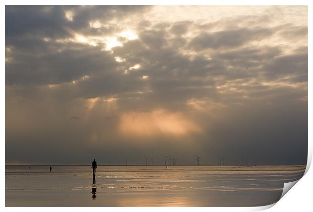 Light From Crosby Beach Skies Print by Phillip Orr