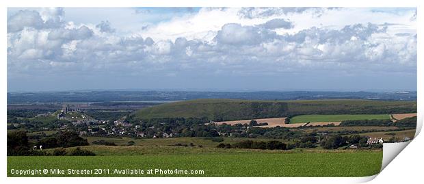 Purbeck Panorama Print by Mike Streeter