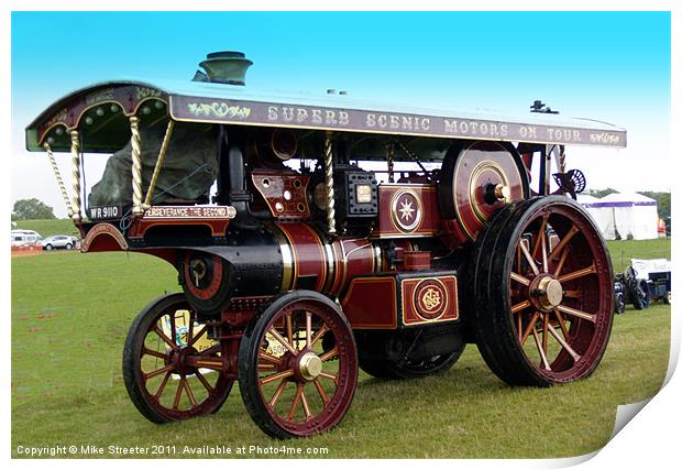 Burrell Showmans Engine Print by Mike Streeter