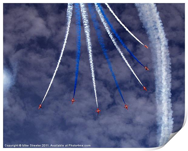Red Arrows Print by Mike Streeter