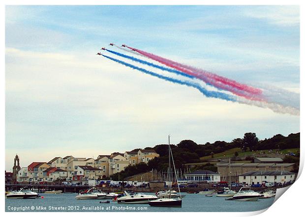 Arrows over Swanage Print by Mike Streeter