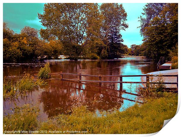 Summer river 2 Print by Mike Streeter