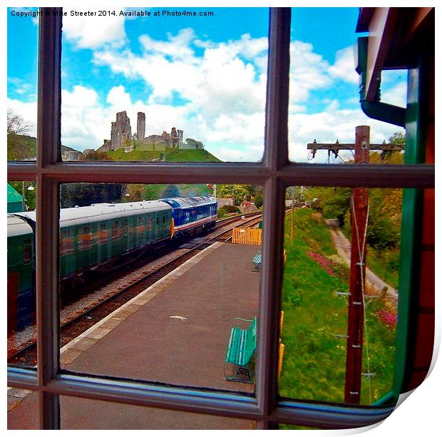 View from the signal box 2 Print by Mike Streeter