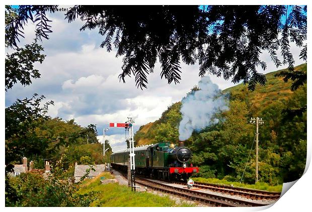  GWR Steam Print by Mike Streeter