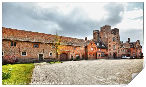 Layer Marney Tower Print by Marie Castagnoli