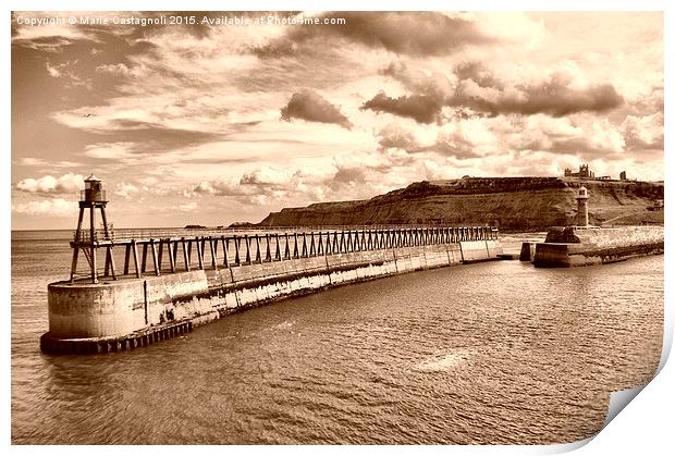 Whitby Harbour  Print by Marie Castagnoli