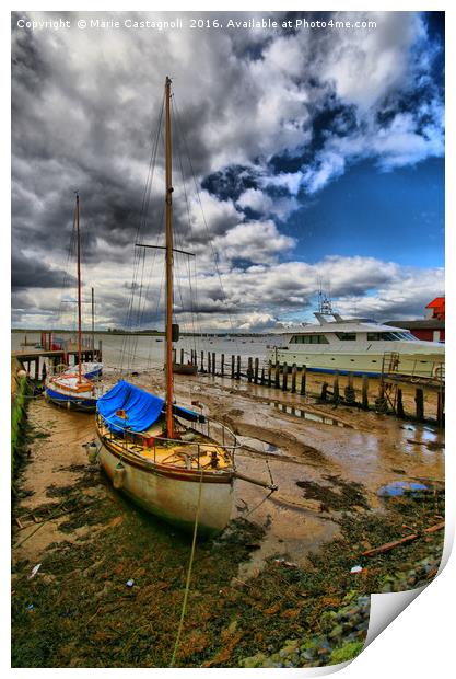 Save And secure Moorings  Print by Marie Castagnoli
