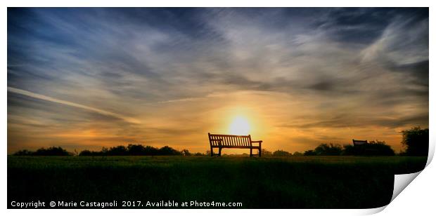 Spotlight Seat  Print by Marie Castagnoli