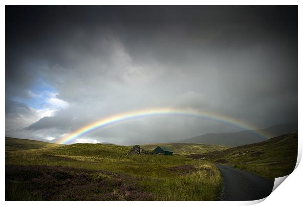 Rainbow on Glen Lyon Print by Ian Potter