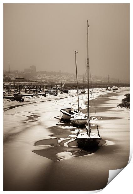 Leigh-On-Sea Print by Paula Puncher
