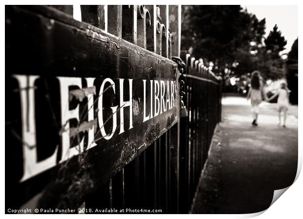Leigh Library Print by Paula Puncher