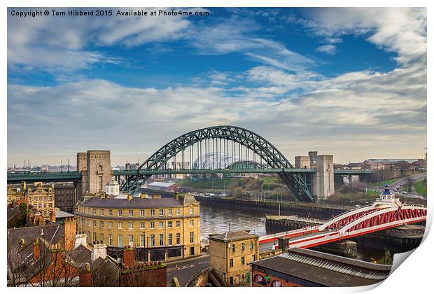  Tyne Bridges Print by Tom Hibberd