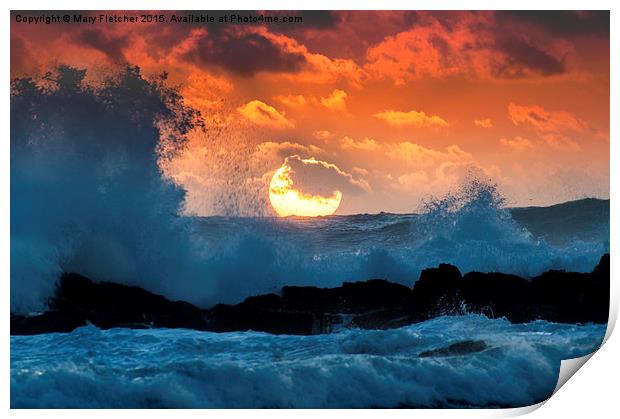  The Sun and The Wave Print by Mary Fletcher