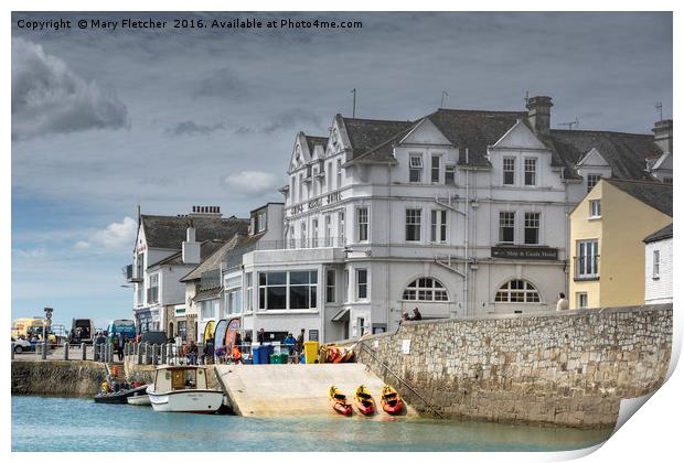 The Ship & Castle Hotel Print by Mary Fletcher