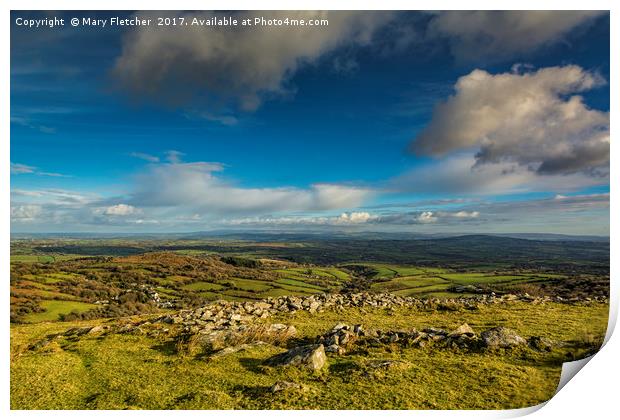 Dartmoor Views Print by Mary Fletcher