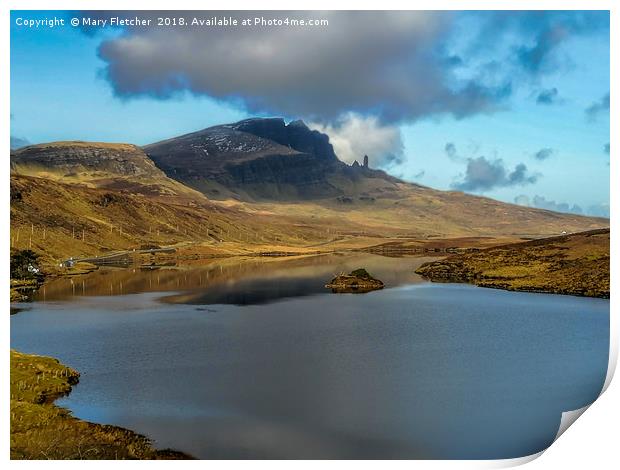 The Old Man of Storr Print by Mary Fletcher