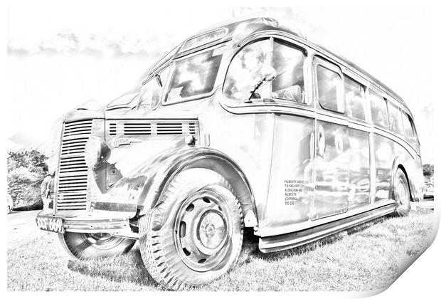 Vintage Truck Print by Mary Fletcher