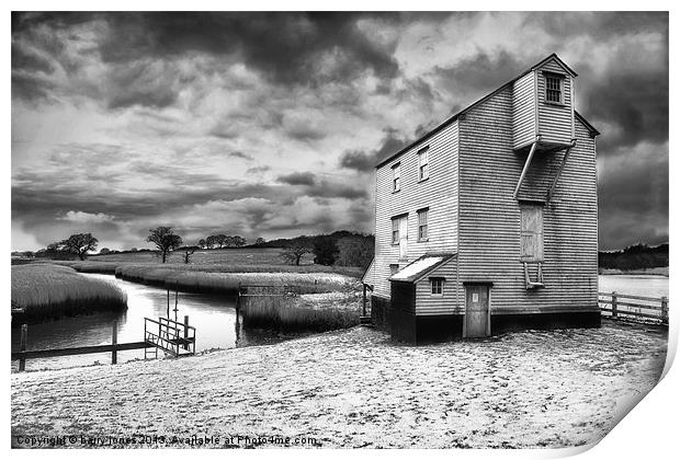Thorrington tide mill Print by barry jones