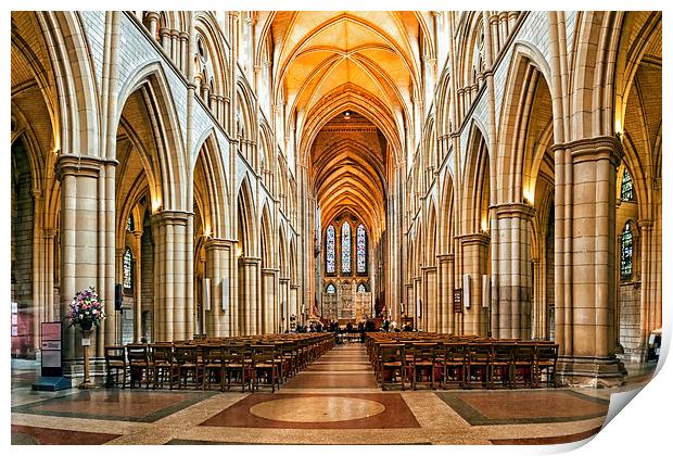  Truro Cathedral Print by Kelvin Rumsby