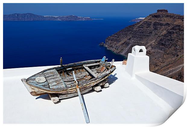 Santorini, Greece Print by Constantinos Iliopoulos