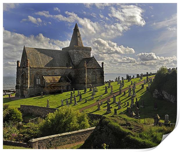 The Kirk, St Monans Print by Peter Cope