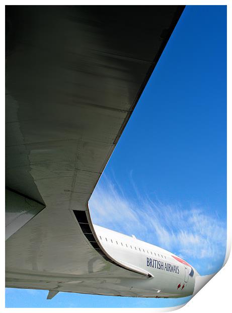 Concorde in Flight Print by Peter Cope