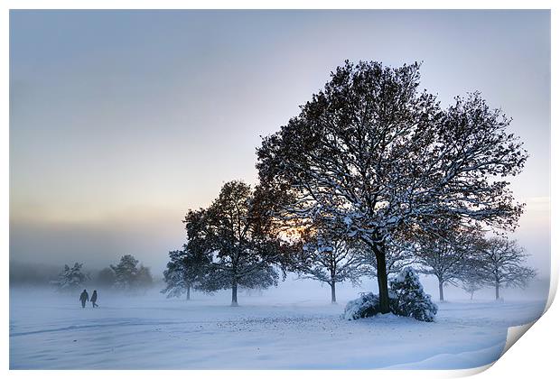 Sussex Snow Print by sam moore