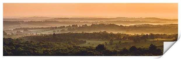 Ashdown Sunrise Print by sam moore