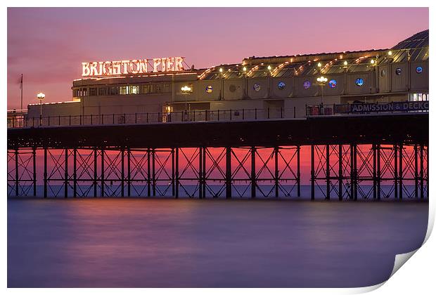  Brighton Pier Print by sam moore