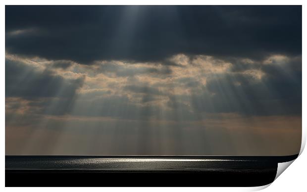 Crepuscular rays Print by Kevin OBrian