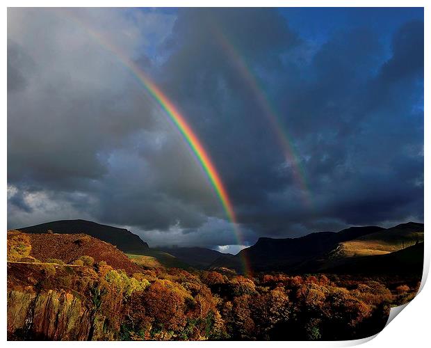 Autumn Rainbows - Snowdonia Print by Kevin OBrian