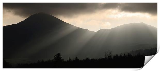 Crepuscular rays Print by Kevin OBrian