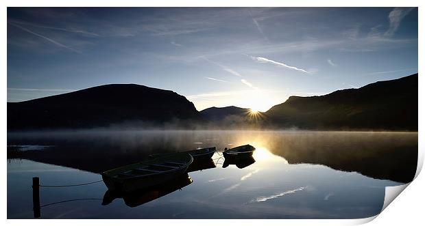  Dawn - Llyn Nantlle Print by Kevin OBrian