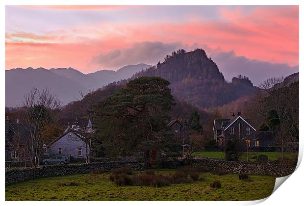 Sunrise at Castle Crag Print by Ian Duffield