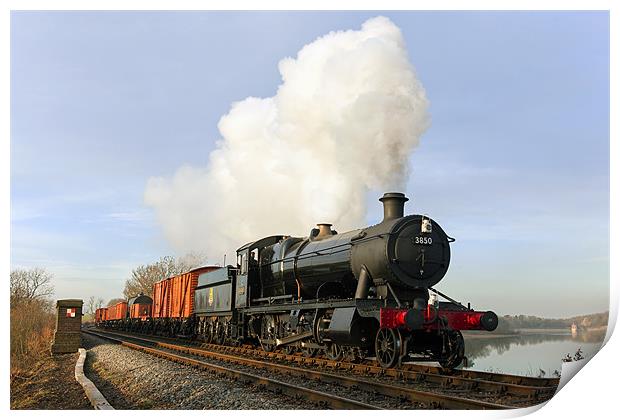 Steam hauled goods across the water Print by Ian Duffield