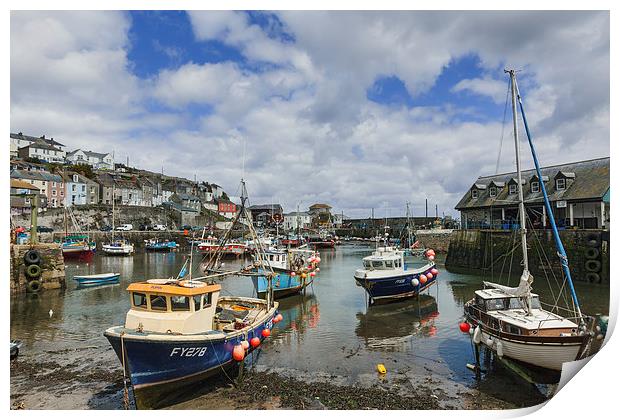  Mevagissey Harbour Print by Ian Duffield