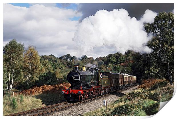  City of Truro exits Foley Park Tunnel Print by Ian Duffield