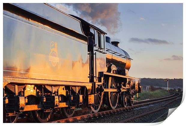 Steaming into the sunset  Print by Ian Duffield