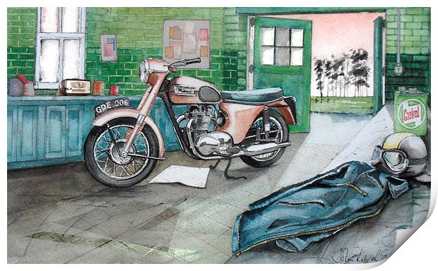  Triumph 3TA Print by John Lowerson