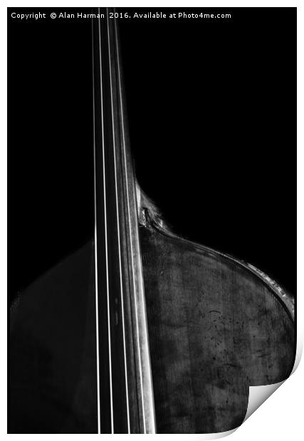 Bass 5 Print by Alan Harman