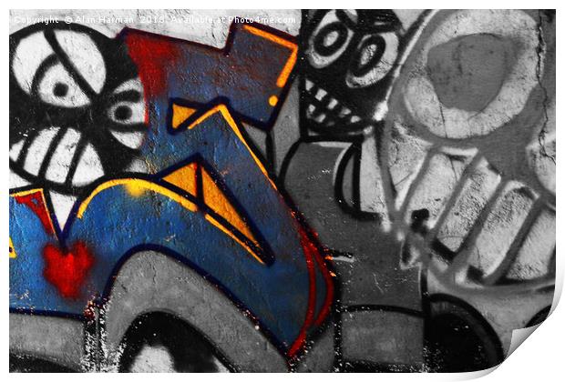 Graffiti 1 Print by Alan Harman