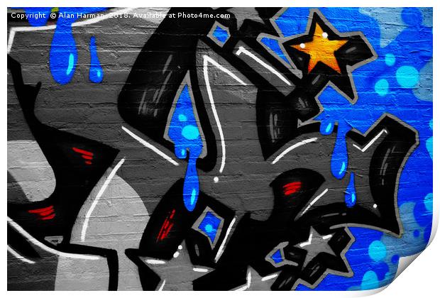 Graffiti 3 Print by Alan Harman