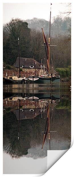 Medway Reflection Print by Rupert Gladstone