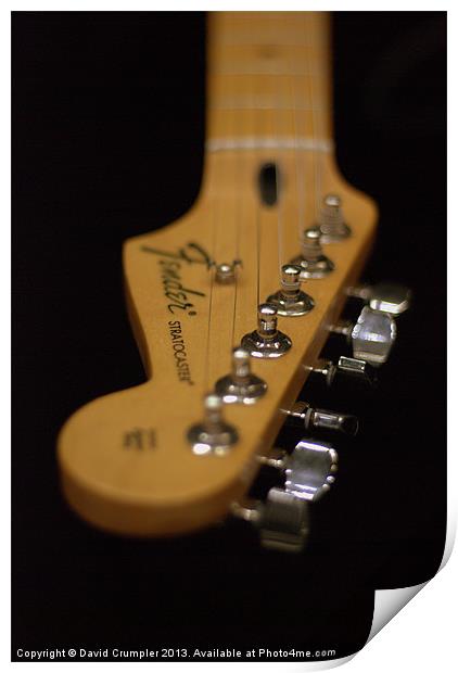 Fender Stratocaster Print by David Crumpler
