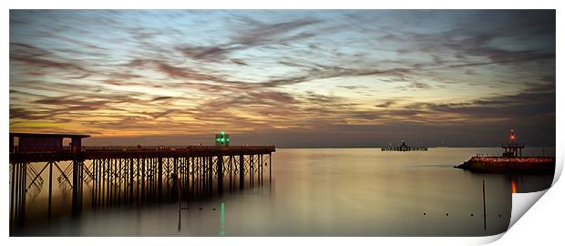 SUNSET AT HERNE BAY KENT UK Print by Robert  Radford