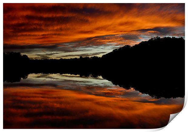 Lake Newport Sunset Print by Bryan Olesen