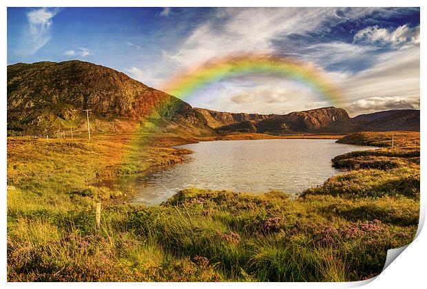 Rainbow and the Loch Print by nick coombs