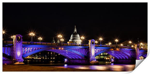 St. Pauls from Bankside Print by Steve Wilcox