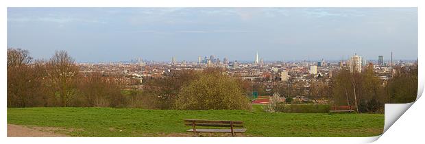 London from Parliament Hill Print by Steve Wilcox