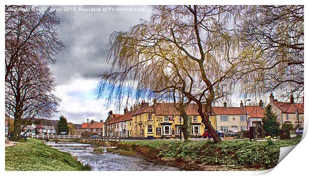 Great Ayton Village Print by keith sayer